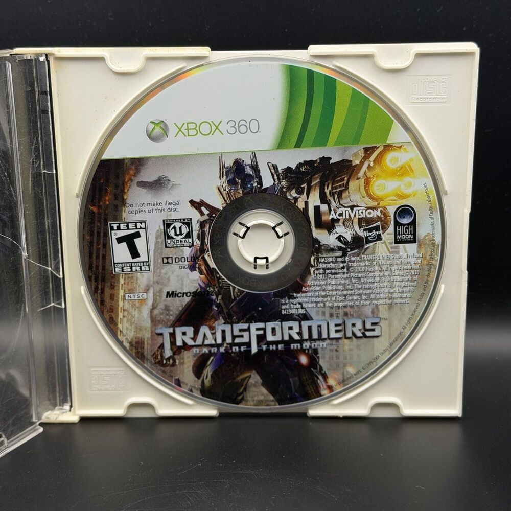 Transformers Dark of the Moon Xbox 360 Disc Only